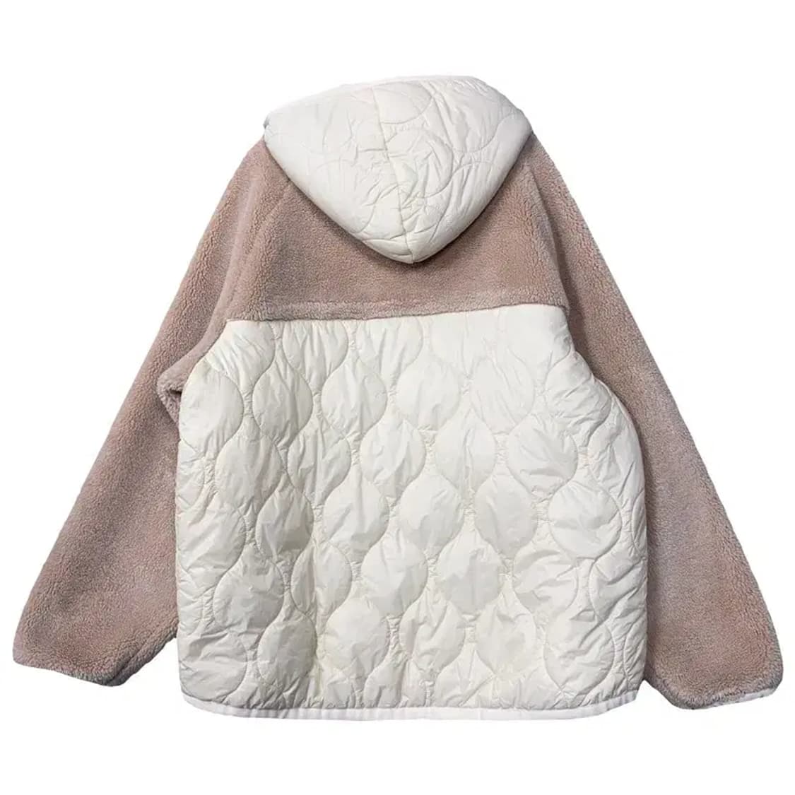 라퍼지스토어 투톤 퀄팅 뽀글이 후리스 점퍼 L 상품이미지2