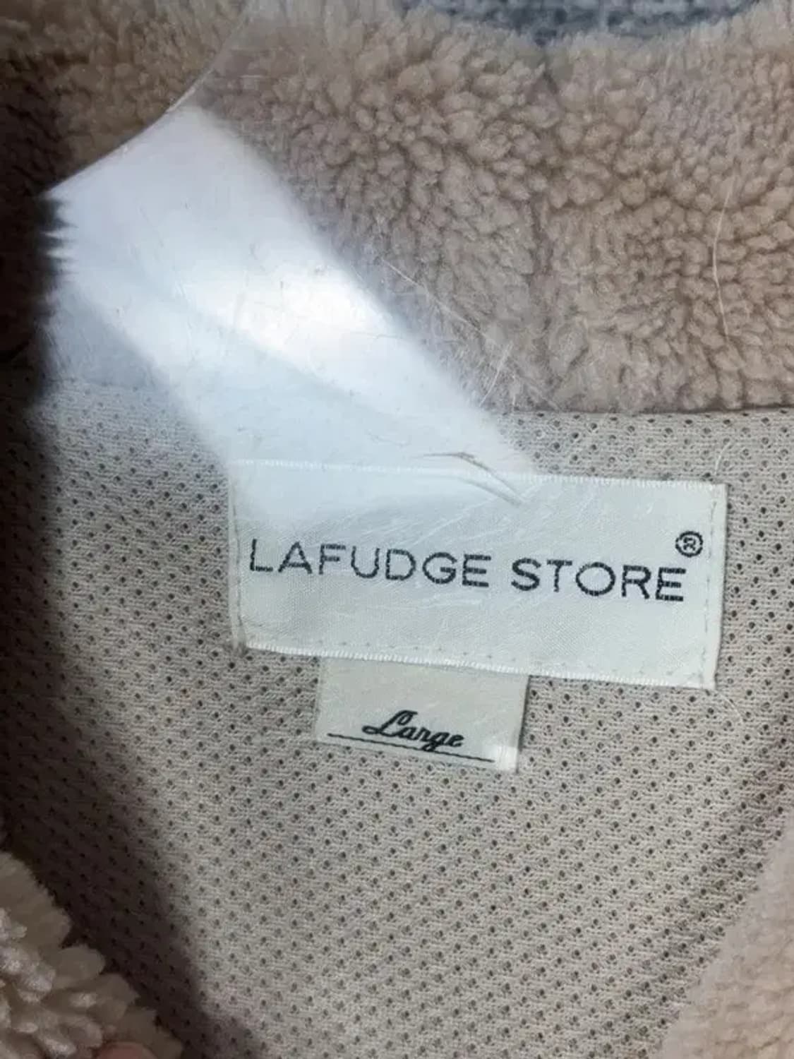 라퍼지스토어 투톤 퀄팅 뽀글이 후리스 점퍼 L 상품이미지6