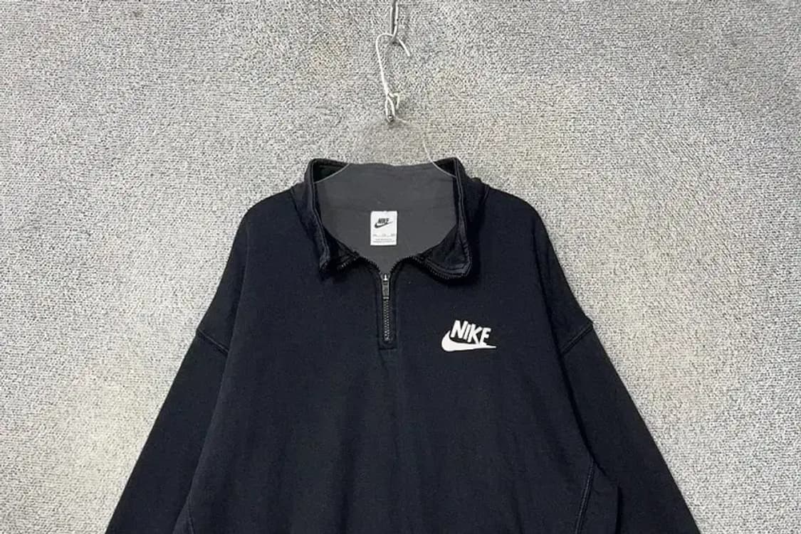 나이키 레트로 로고 블랙 반집업 맨투맨 XXL 상품이미지3
