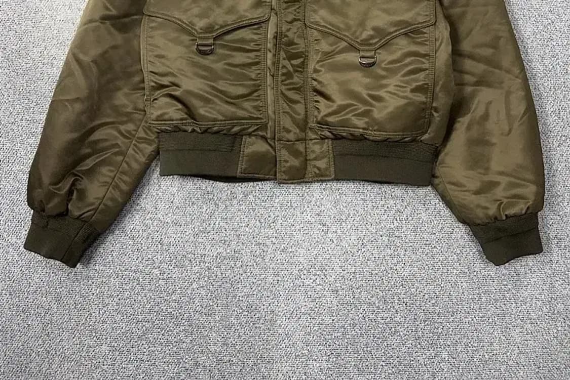 벨리에 카키 여성 빈티지 봄버 자켓 S 상품이미지4