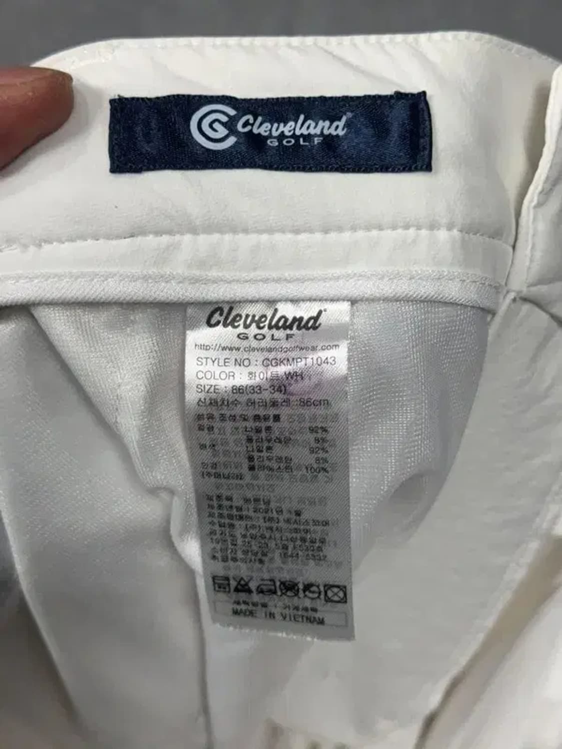 클리블랜드 골프 화이트 기능성 바지 86(33-34) 상품이미지6