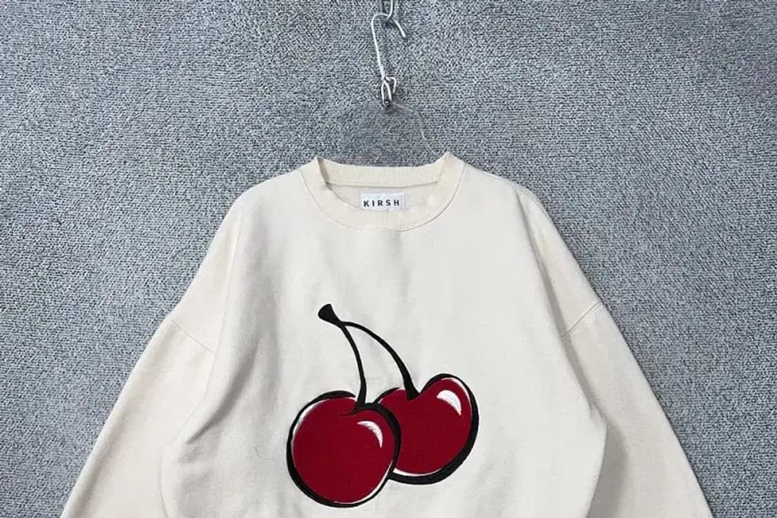 키르시 빅로고 화이트 맨투맨 1 상품이미지3