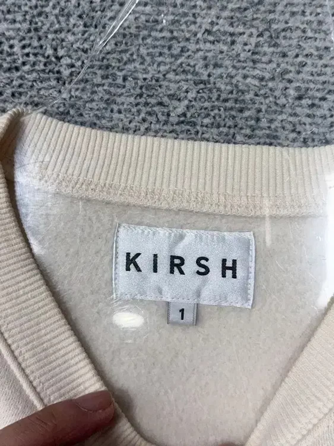 키르시 빅로고 화이트 맨투맨 1 상품이미지7