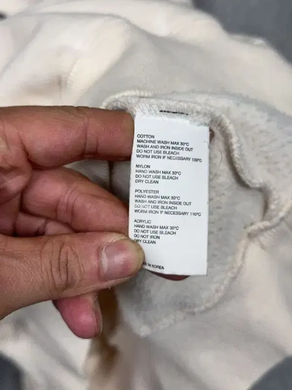 키르시 빅로고 화이트 맨투맨 1 상품이미지8