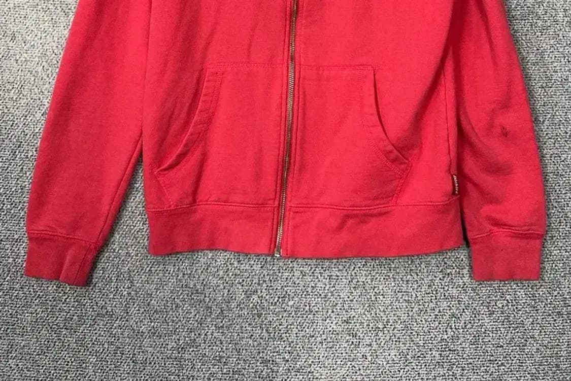 디키즈 레드 빈티지 로고 후드집업 M(95) 상품이미지4