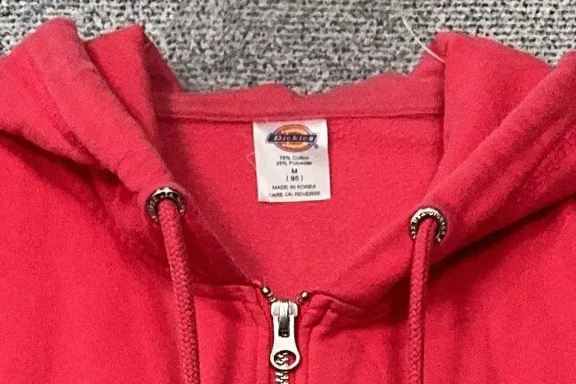 디키즈 레드 빈티지 로고 후드집업 M(95) 상품이미지5