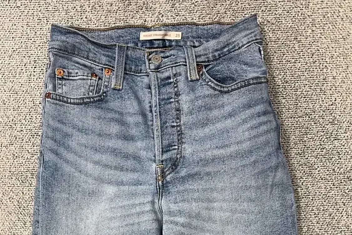 리바이스 하이 웨스트 연청 데님 팬츠 25 상품이미지3