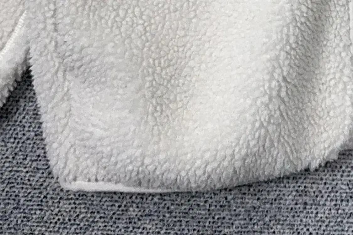 무신사스탠다드 화이트 양털 뽀글이 후리스 XL 상품이미지7