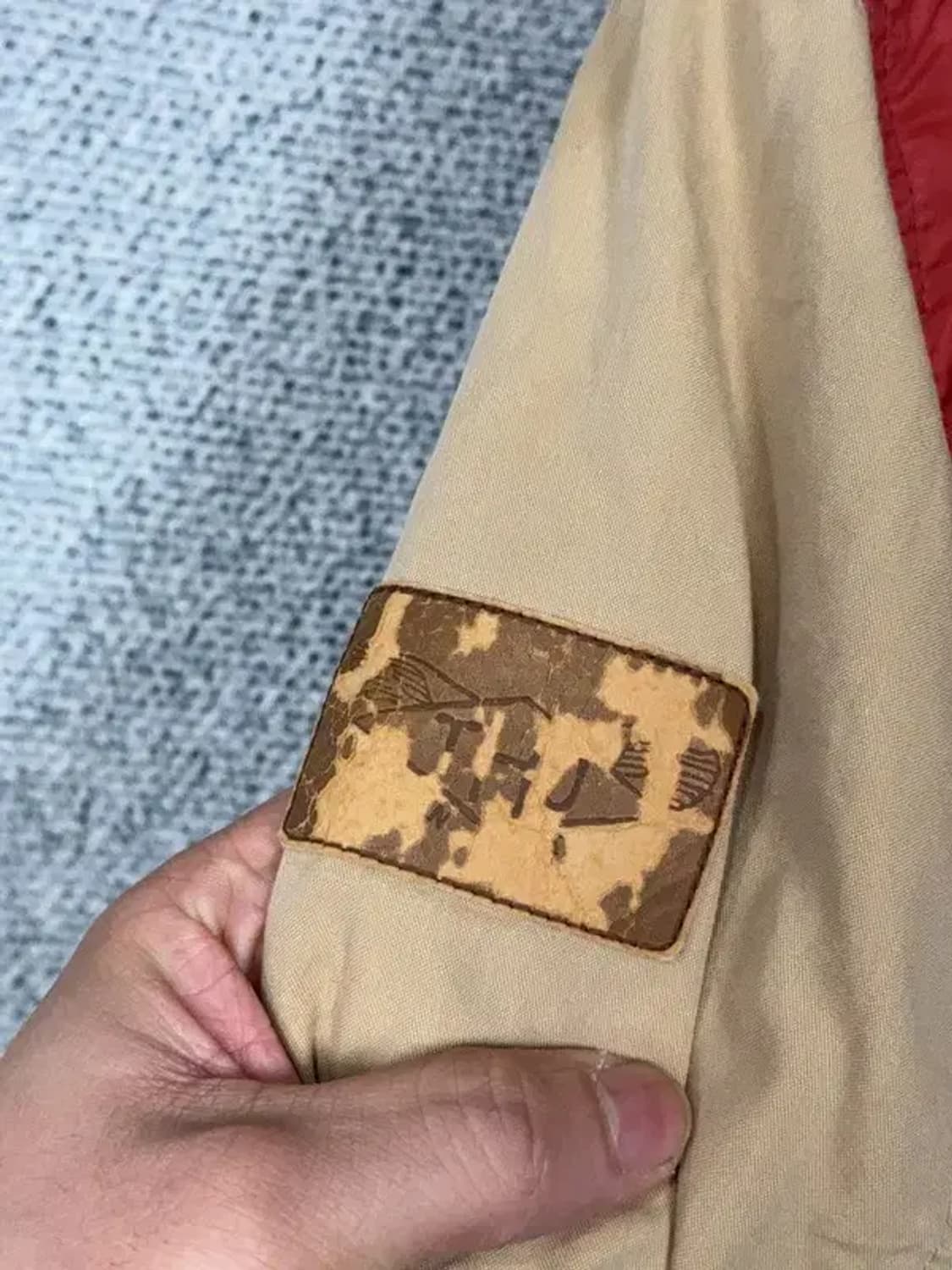 써스데이아일랜드 베이지 빈티지 바람막이 윈드자켓 90(M) 상품이미지7