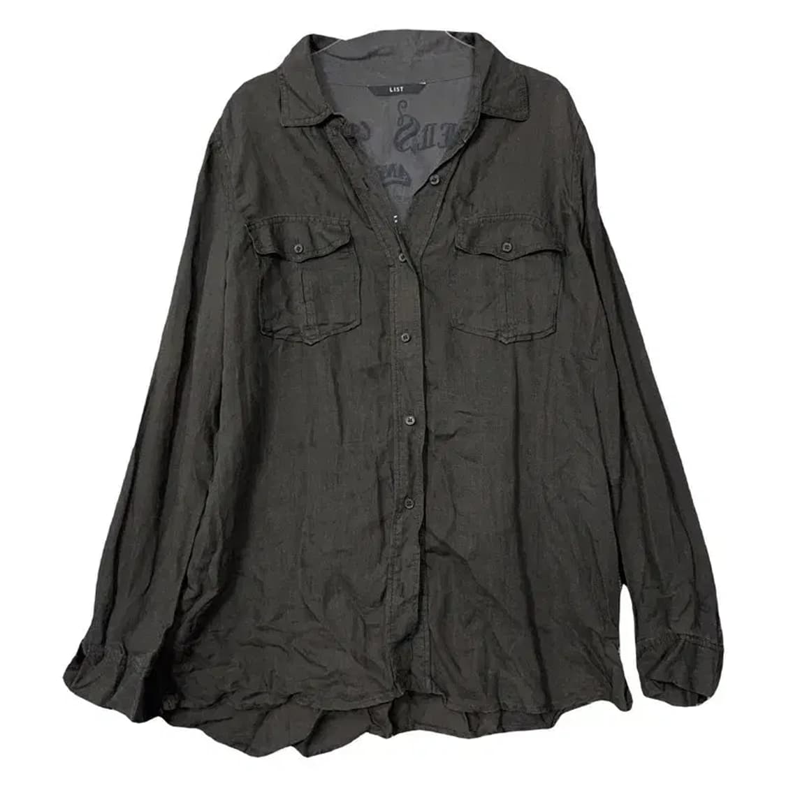 리스트 그레이 빈티지 블라우스 66 상품이미지1