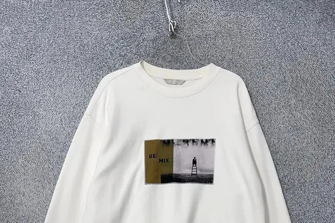 마인드브릿지 프린팅 화이트 맨투맨 95 상품이미지3