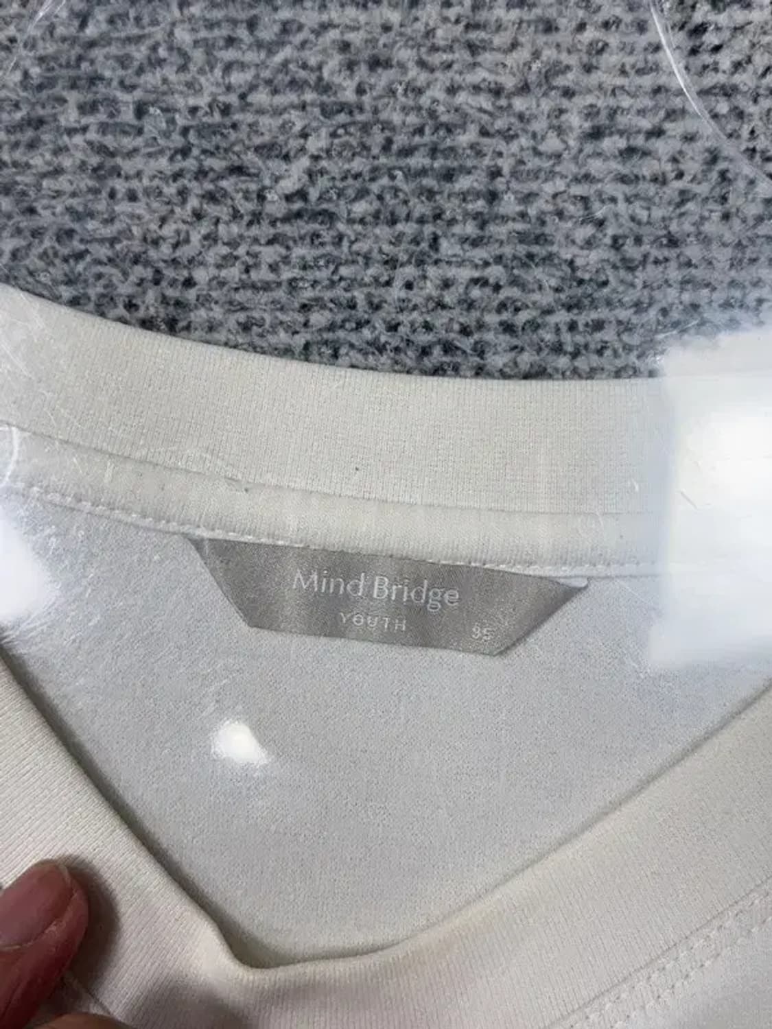 마인드브릿지 프린팅 화이트 맨투맨 95 상품이미지7