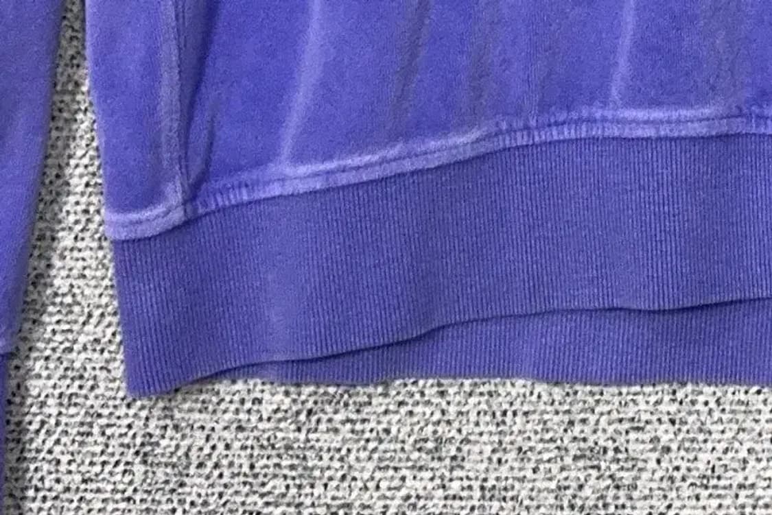 널디 퍼플 벨벳 자수 로고 빈티지 맨투맨 M 상품이미지5