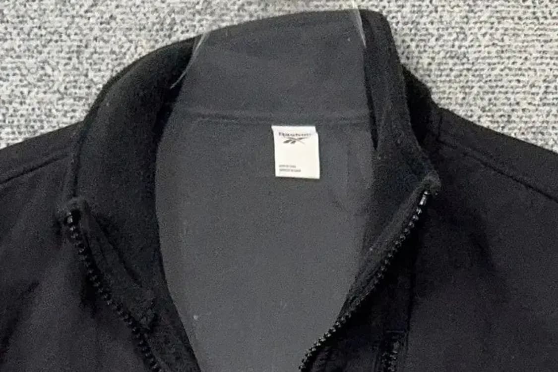 리복 블랙 로고 집업 M 상품이미지5