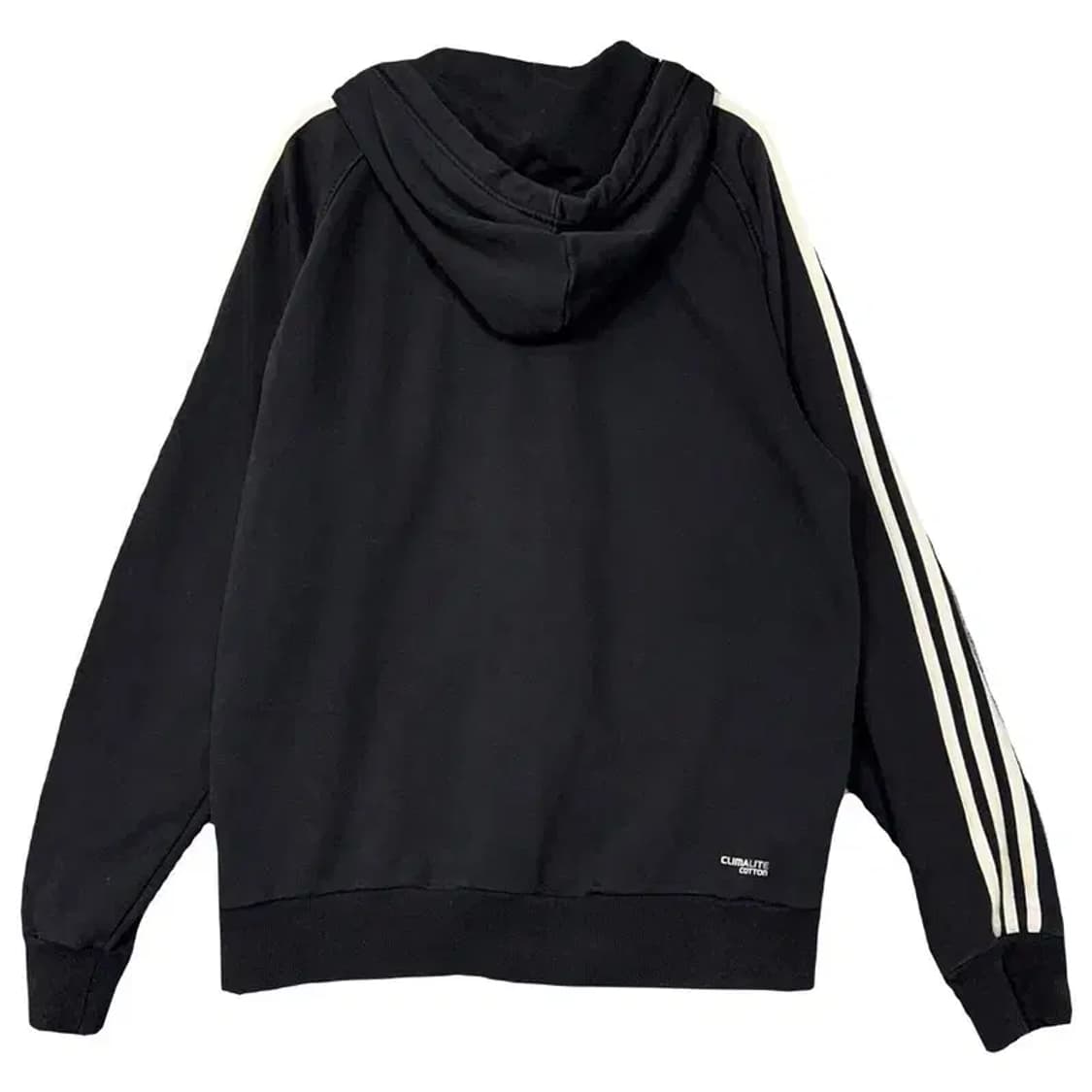 아디다스 블랙 로고 삼선 오버핏 후드 집업 105 상품이미지2