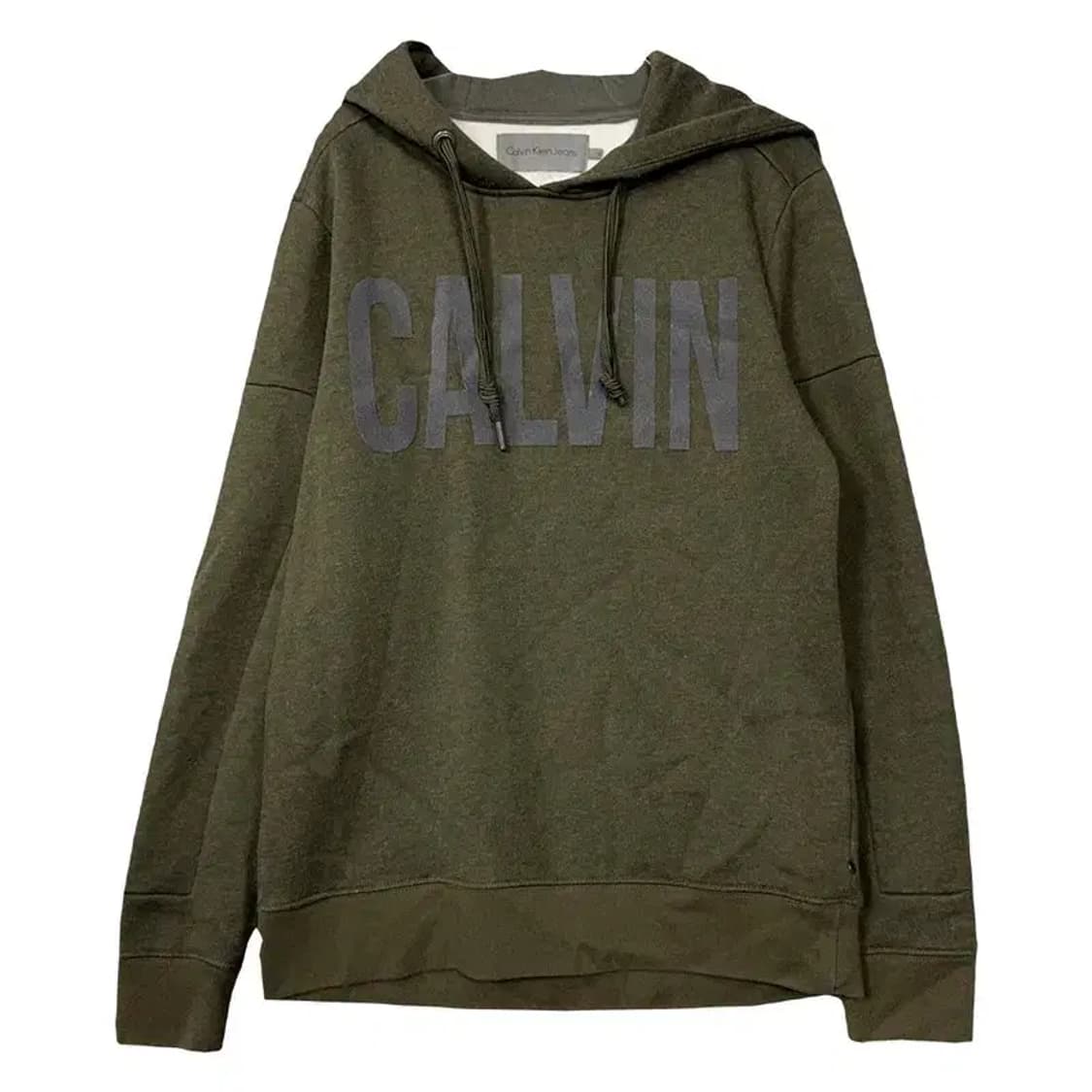 캘빈클라인 프린팅 카키 후드티 S 상품이미지1