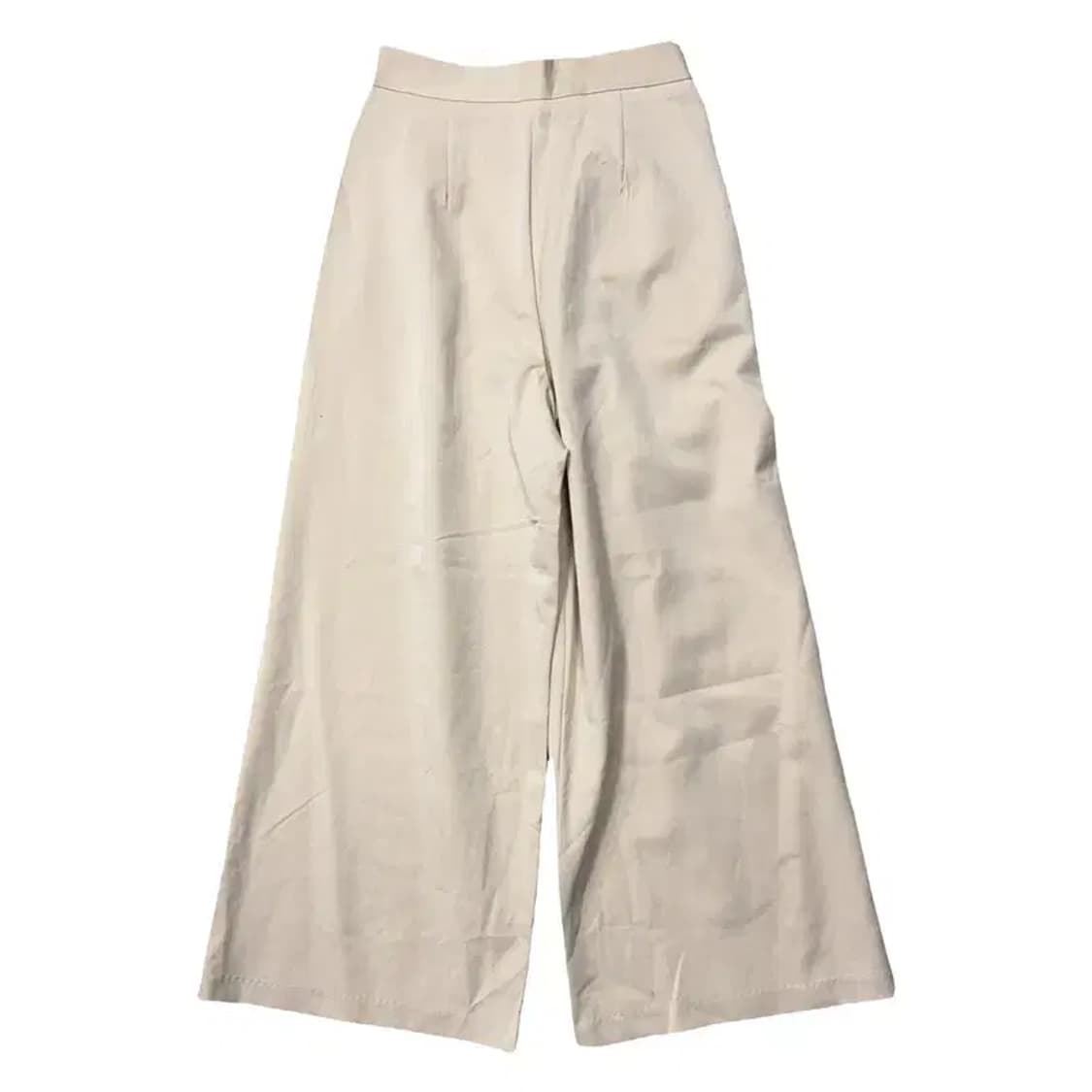 베이지 투턱 오버 와이드 바지 S 상품이미지2