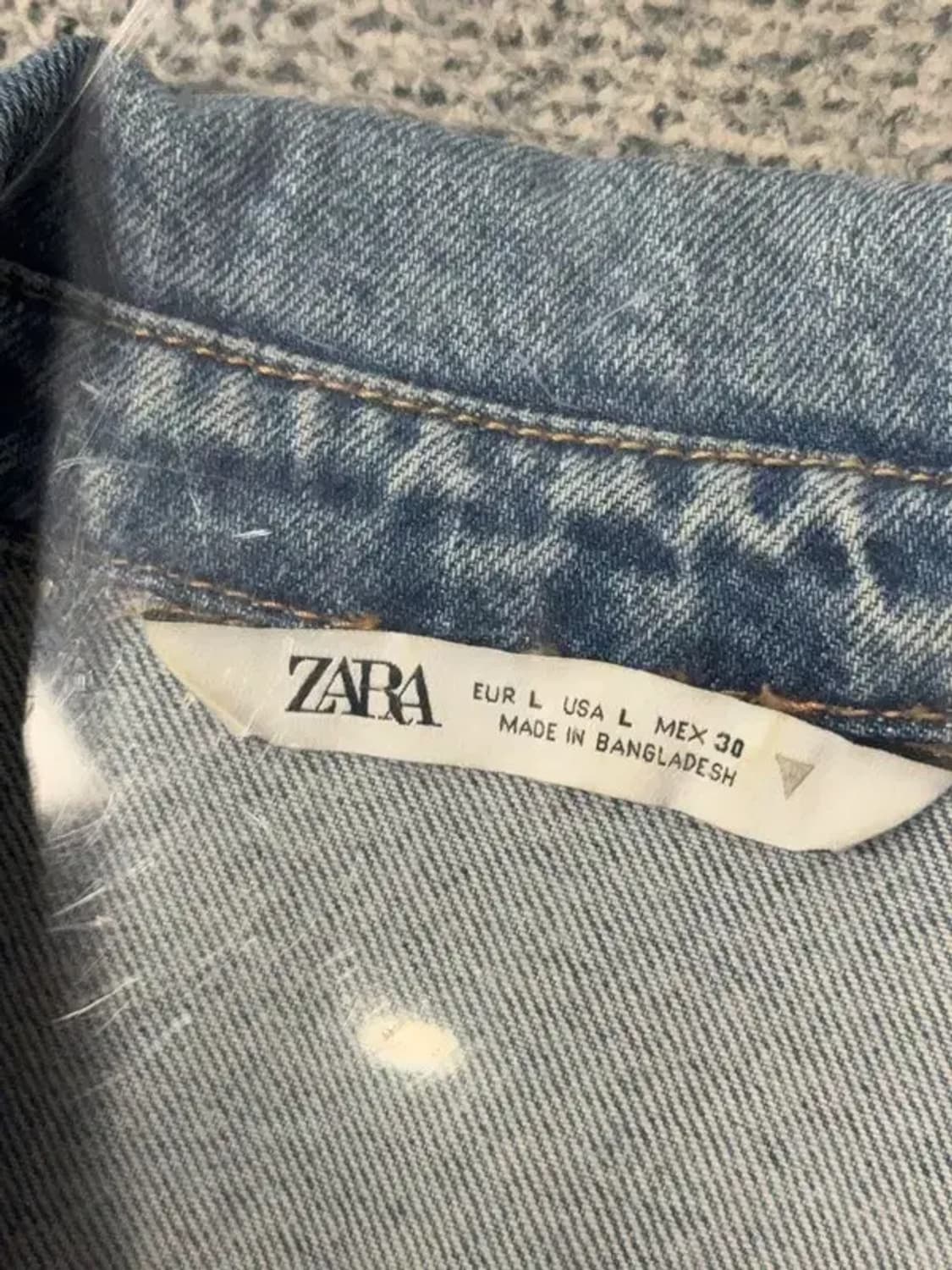 자라 여성 빈티지 데님 원피스 L 상품이미지3