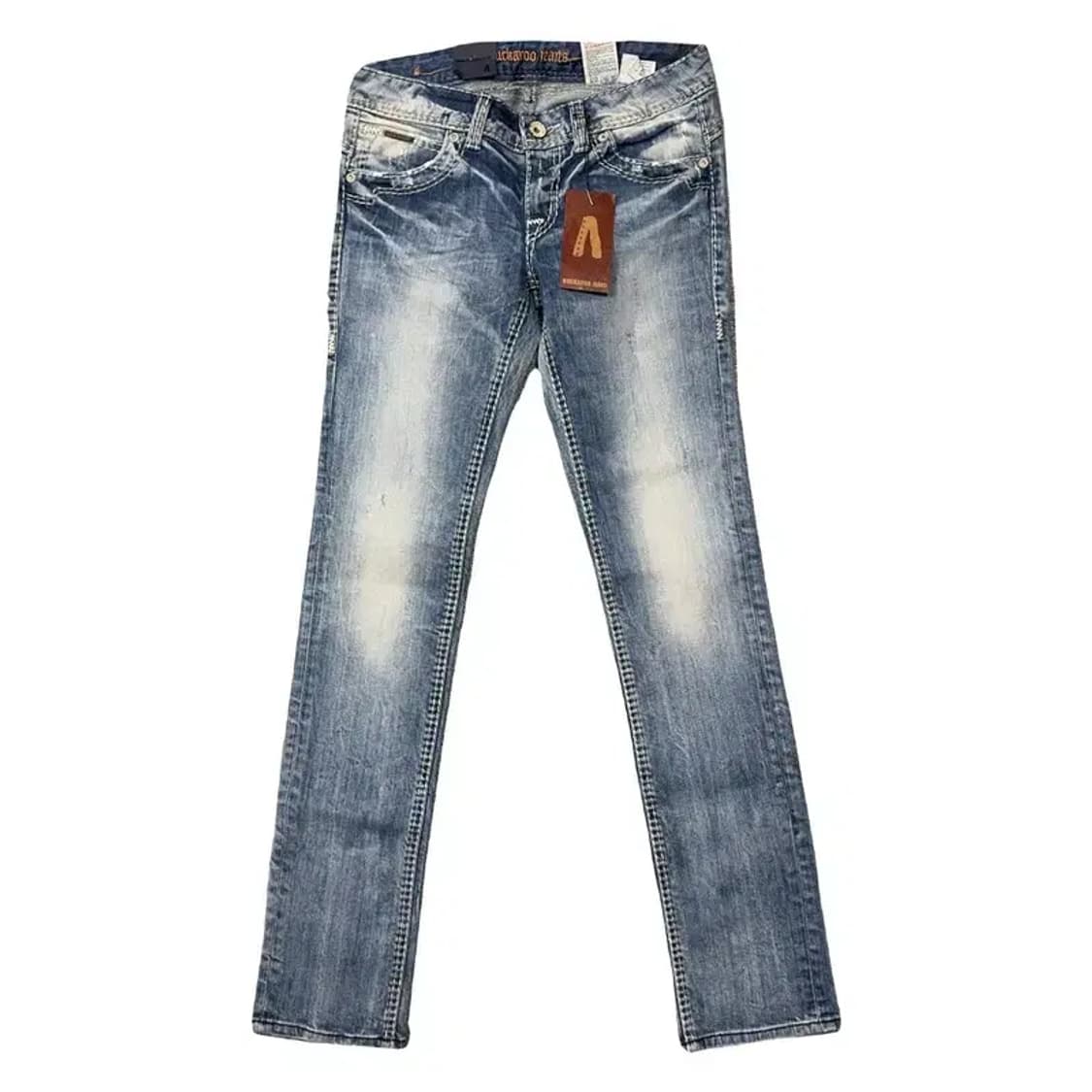 [새상품]버커루 연청 돌청 워싱 청바지 W71 L84 상품이미지1