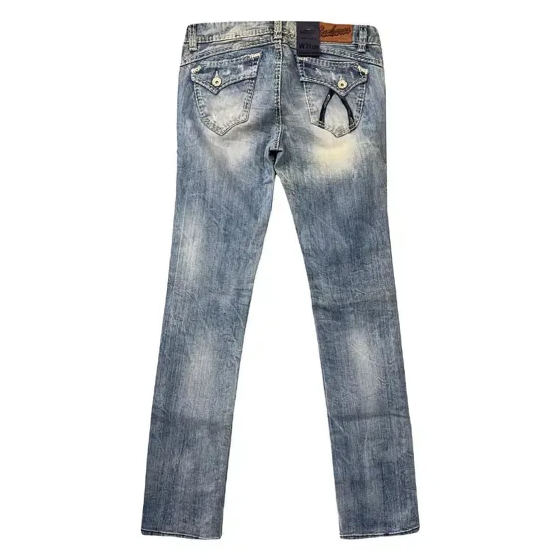 [새상품]버커루 연청 돌청 워싱 청바지 W71 L84 상품이미지2