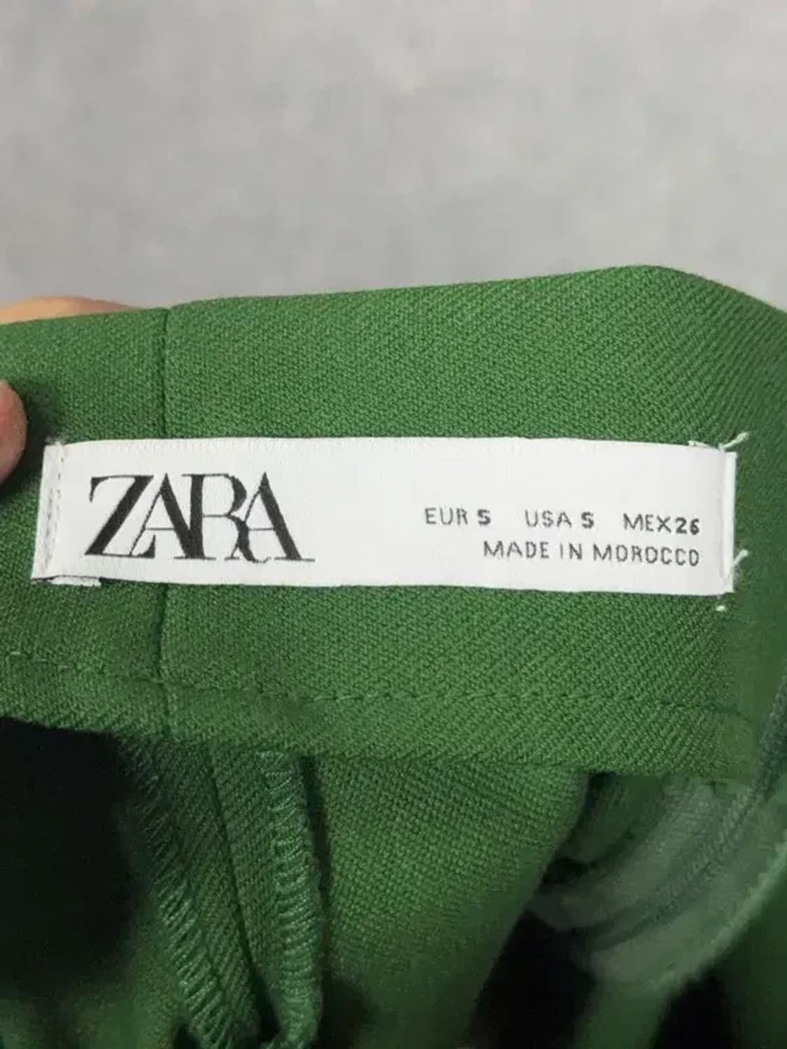 자라 그린 트임 드레스 비스코스 스커트 S 상품이미지3