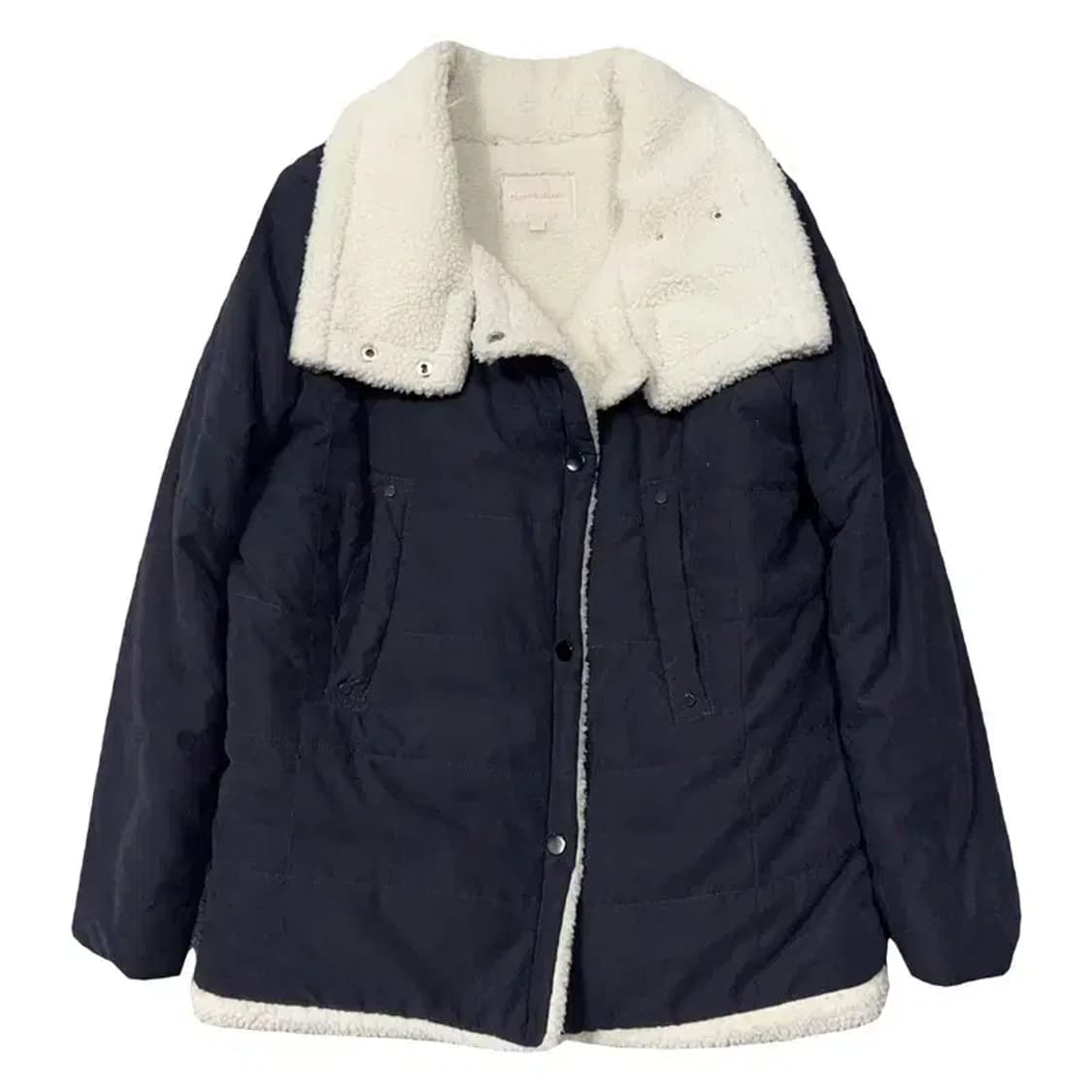 플라스틱아일랜드 네이비 양털 자켓 S 상품이미지1