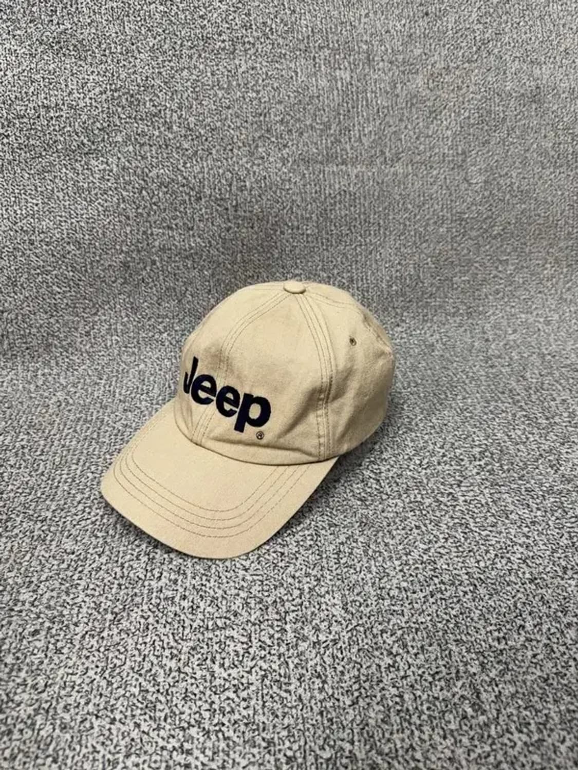 지프 스펠 로고 베이지 캡 F 상품이미지3