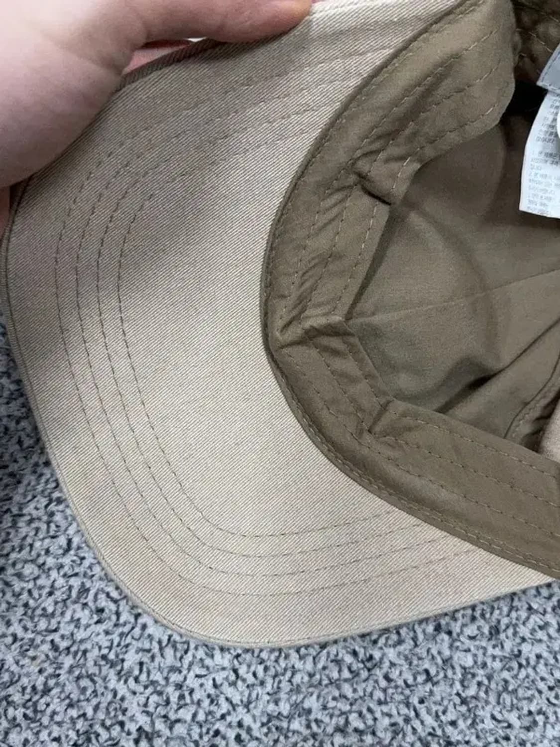 지프 스펠 로고 베이지 캡 F 상품이미지5