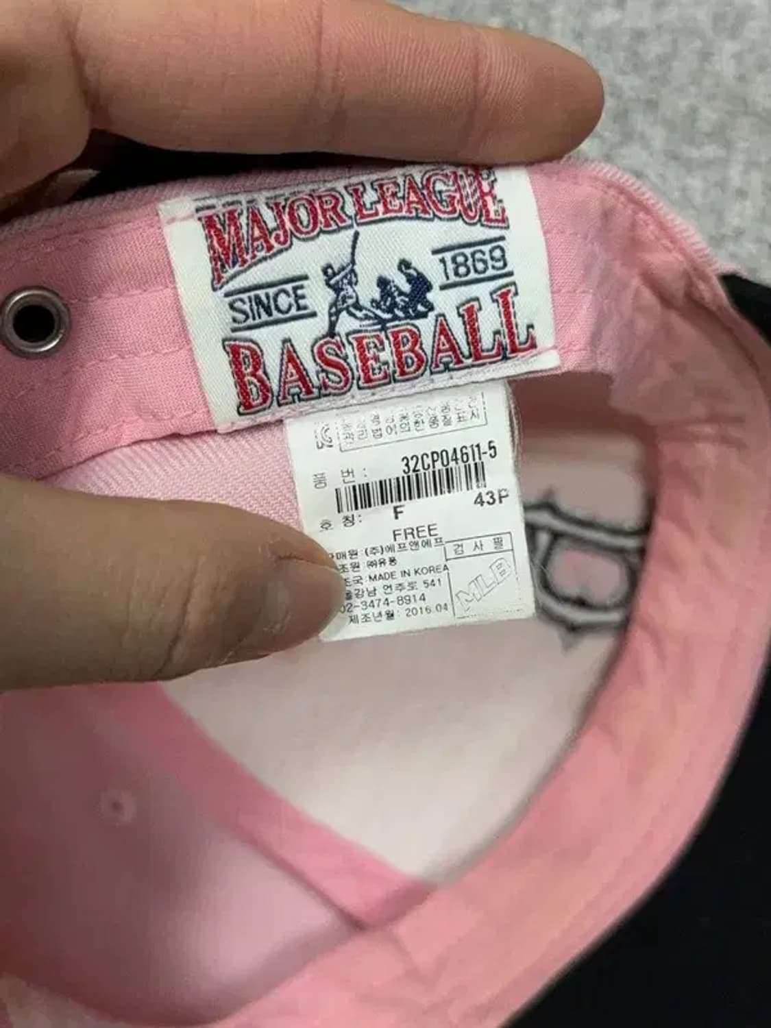 엠엘비 보스턴 로고 라이트 핑크 캡 F 상품이미지6