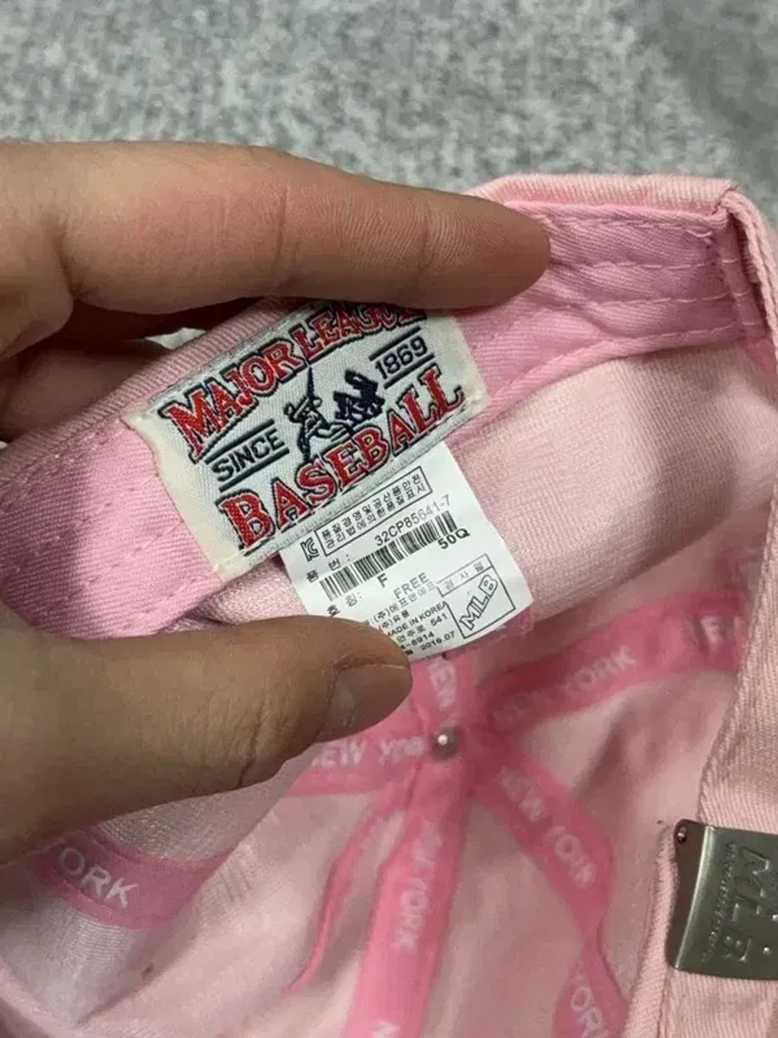 엠엘비 LA 다저스 로고 라이트 핑크 캡 F 상품이미지7