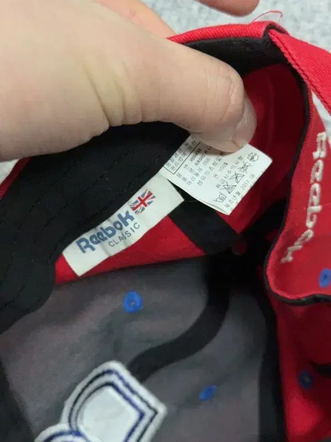 리복 로고 레드 볼캡 056 상품이미지6