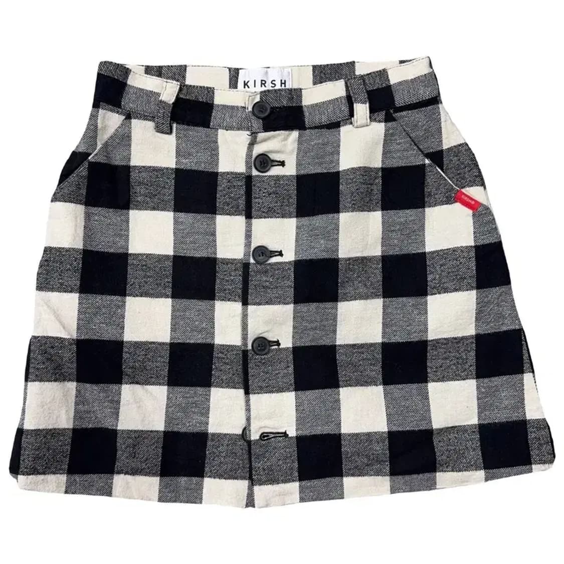 키르시 체크 블랙 스커트 1 상품이미지1