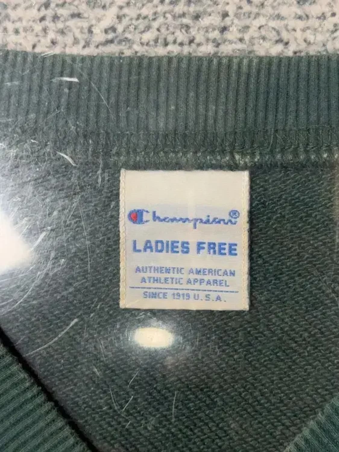 챔피온 그린 여성 오버 사이즈 맨투맨 FREE 상품이미지3