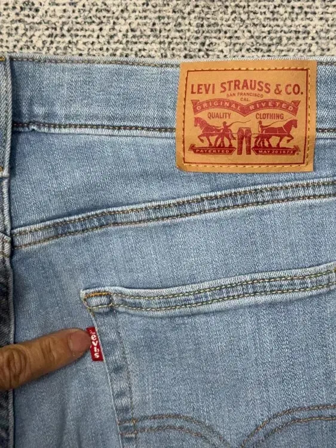 리바이스 여성 하이라이즈 연청 청바지 W30 L28 상품이미지3