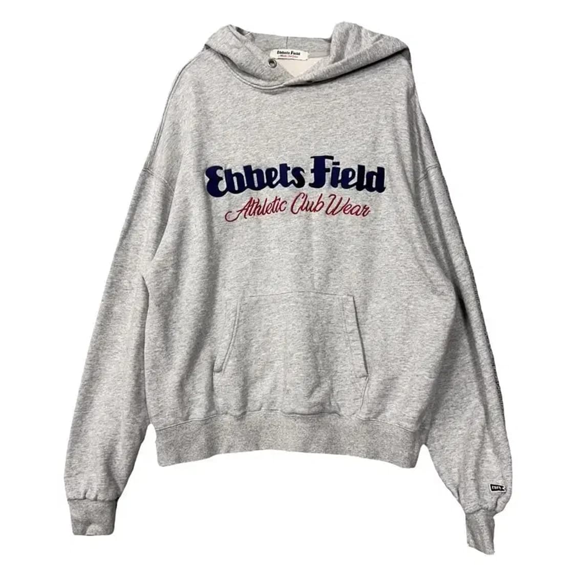 이벳필드 로고 라이트 그레이 후드티 L 상품이미지1