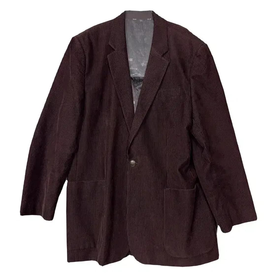 먼싱웨어 스트라이프 버건디 클래식 블레이저 XXL 상품이미지1