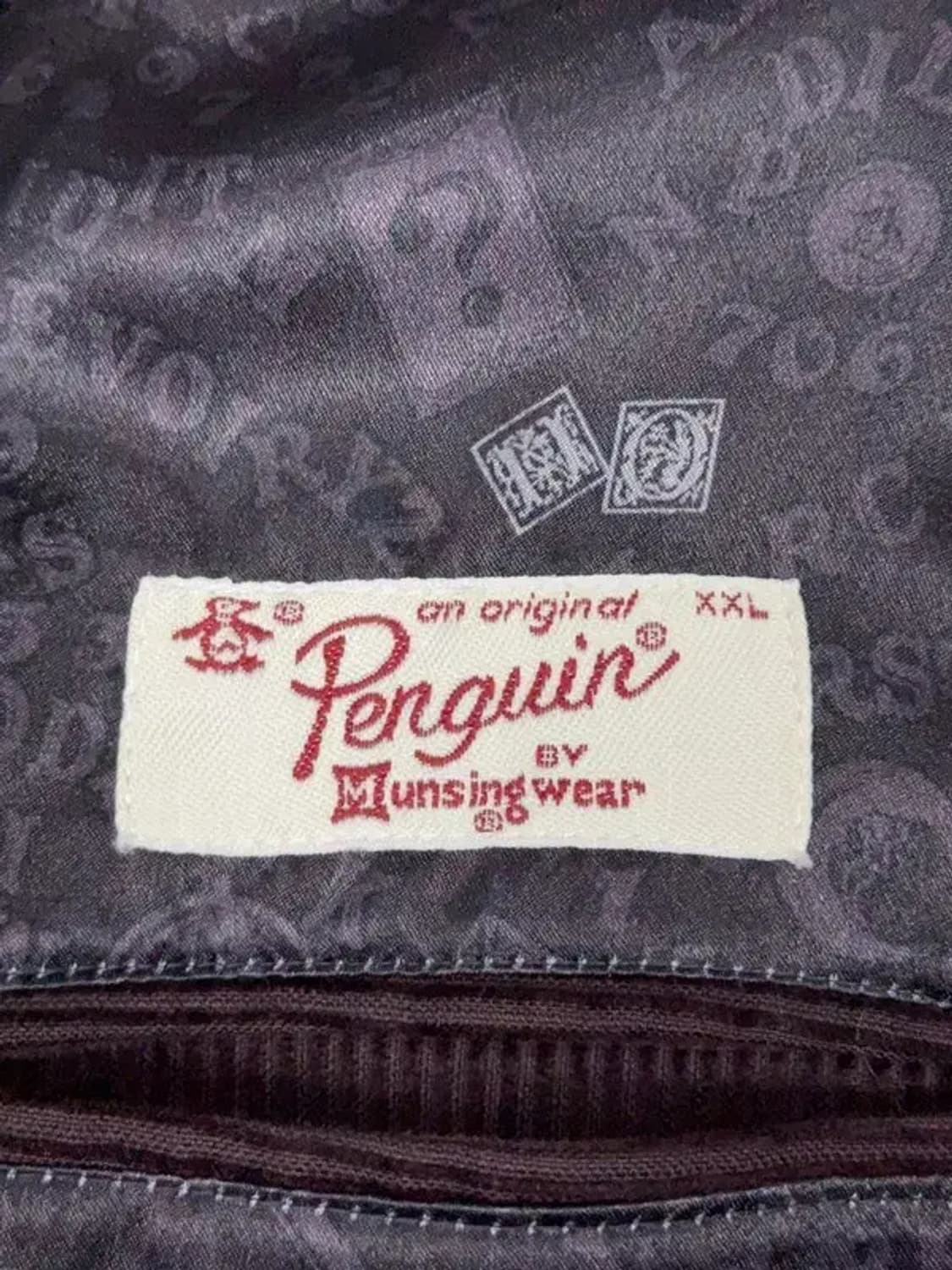 먼싱웨어 스트라이프 버건디 클래식 블레이저 XXL 상품이미지3