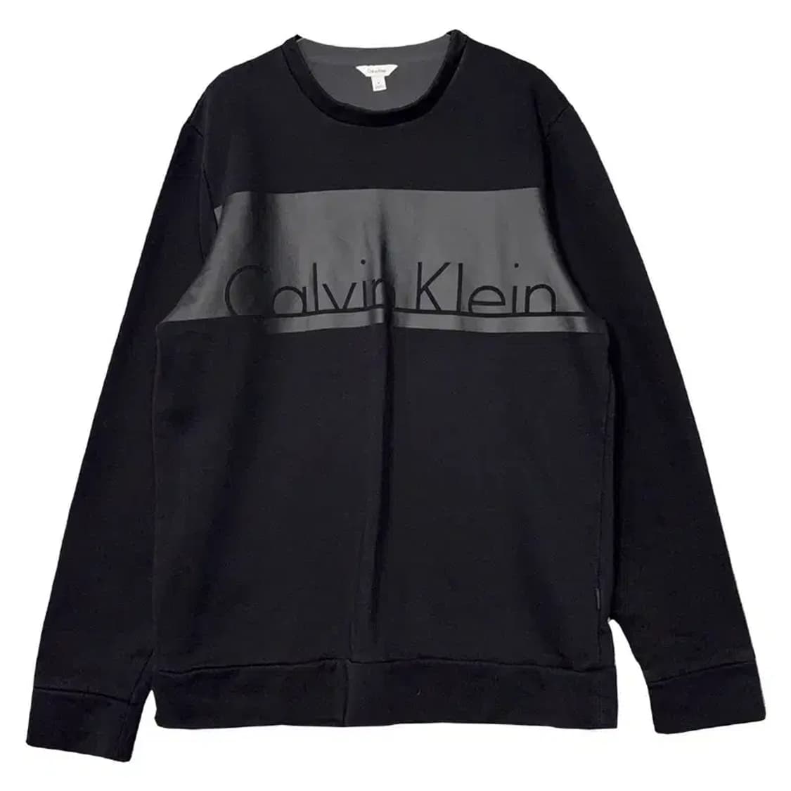 캘빈클라인 프린팅 블랙 맨투맨 M 상품이미지1