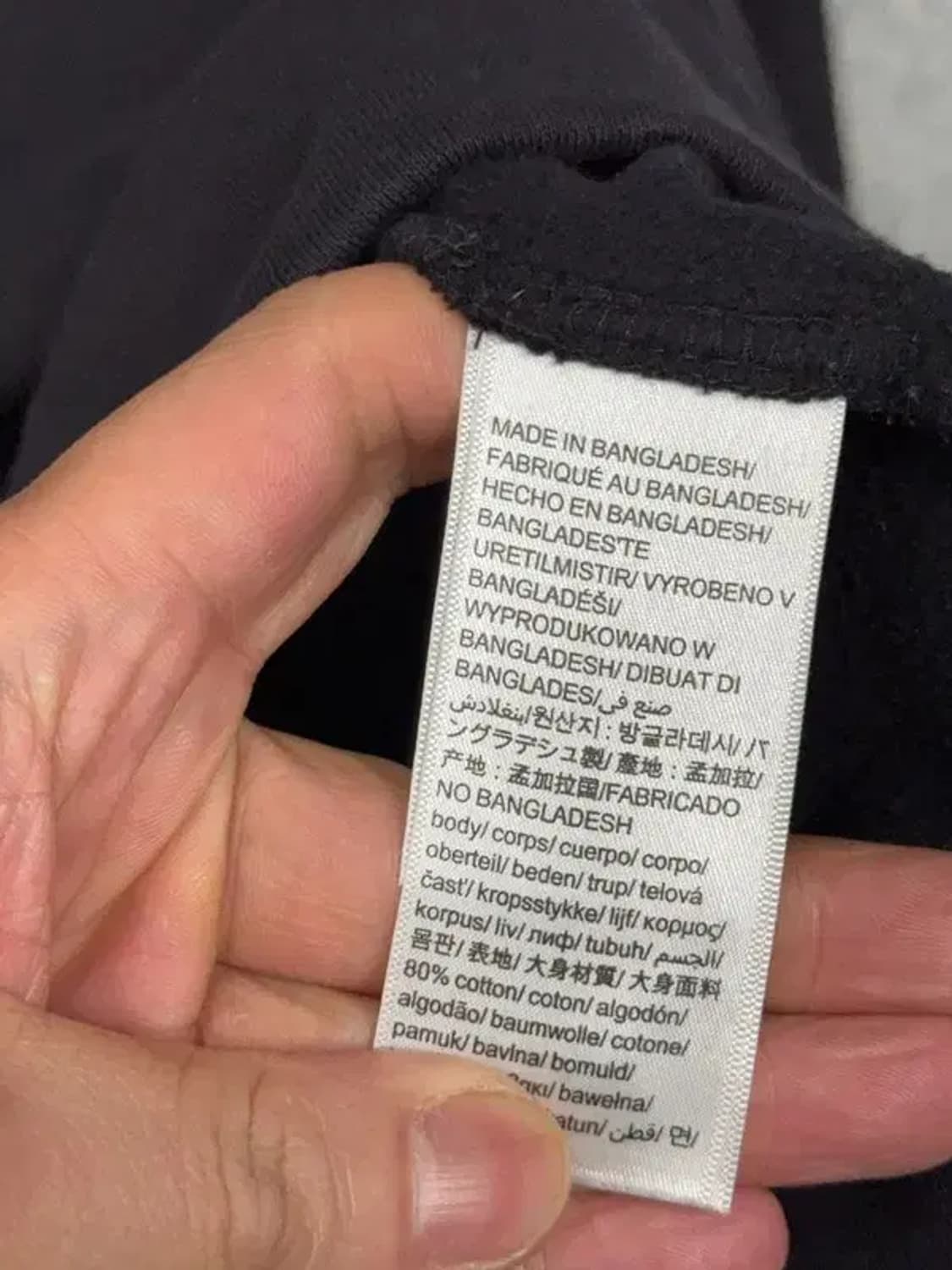 캘빈클라인 프린팅 블랙 맨투맨 M 상품이미지4