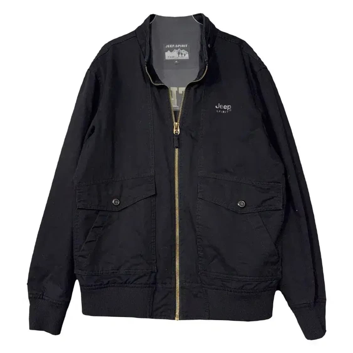지프 블랙 빈티지 캐주얼 코튼 자켓 XL 상품이미지1
