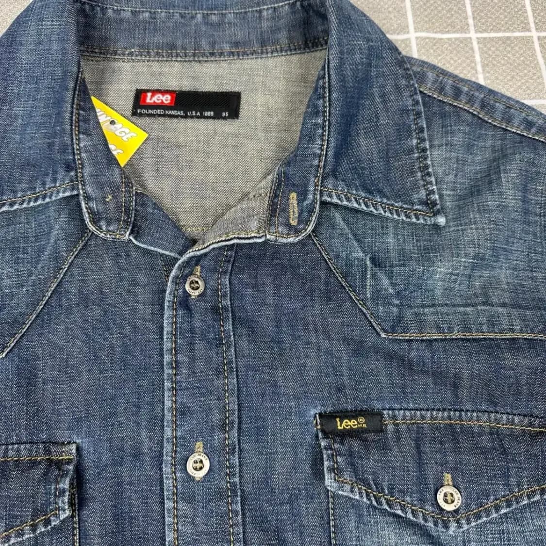 Lee 빈티지 웨스턴 데님 셔츠 95 상품이미지3