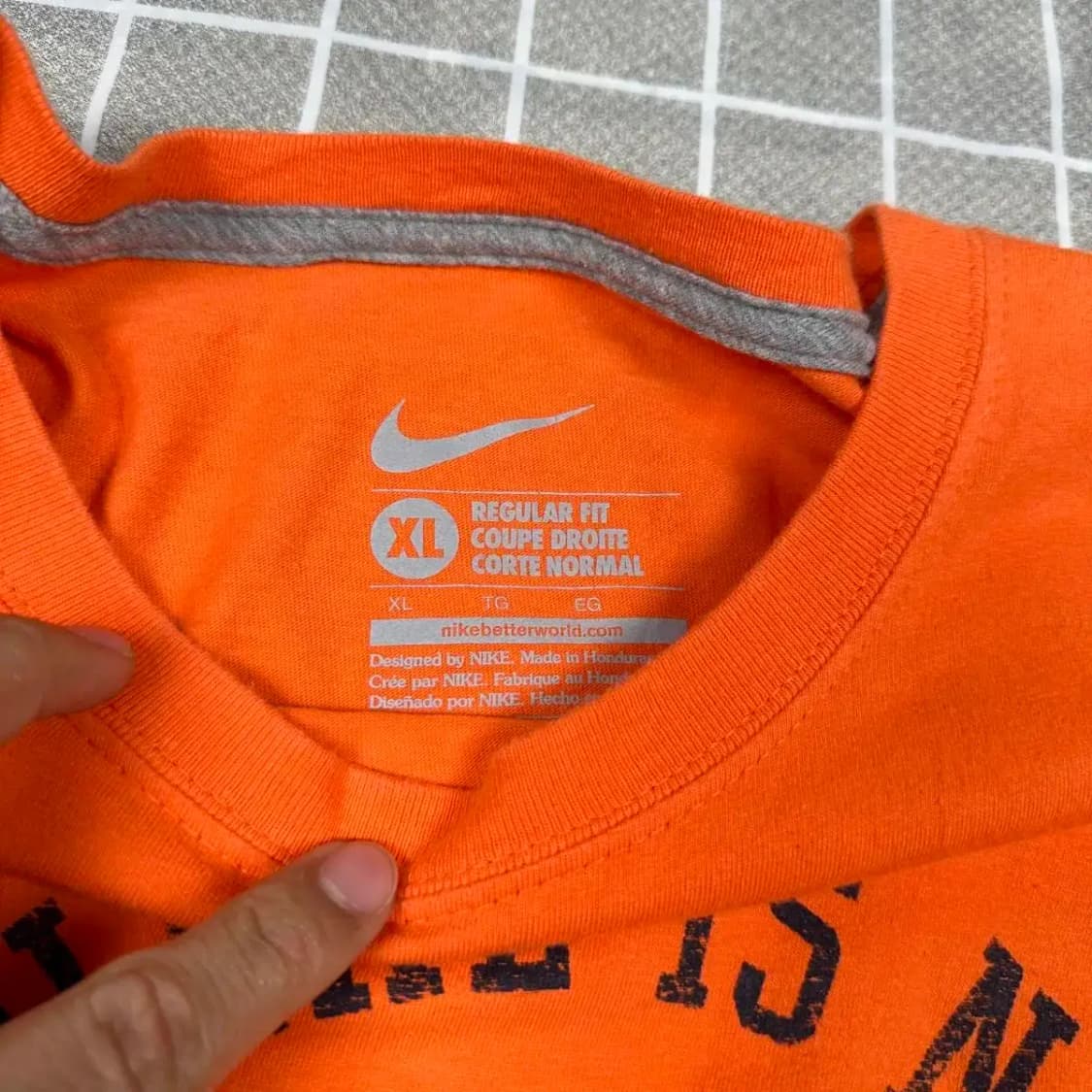나이키 오렌지 슬리브리스 XL 상품이미지4