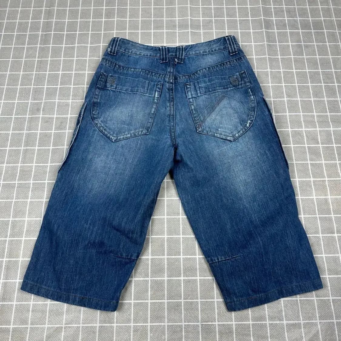 빈티지 멀티포켓 7부 데님팬츠 32 상품이미지2