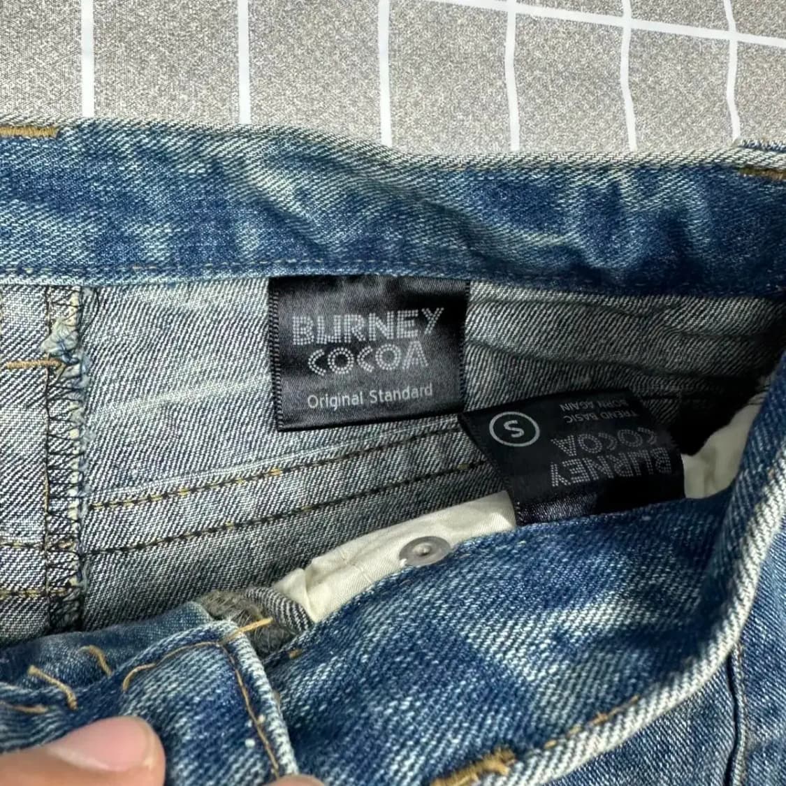 Y2K 데미지 데님 미니스커트 S 상품이미지3