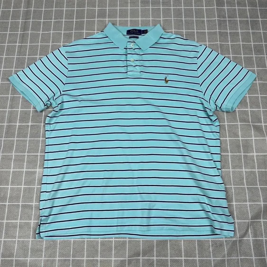 폴로 랄프로렌 스트라이프 신형 코튼 카라티 L 상품이미지1