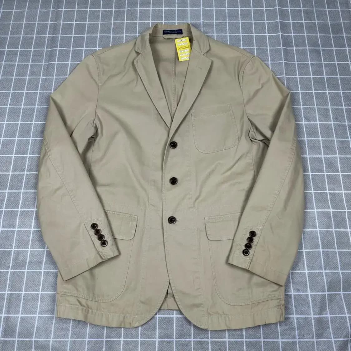 폴로 베이지 3버튼 블레이져 42-R 상품이미지2