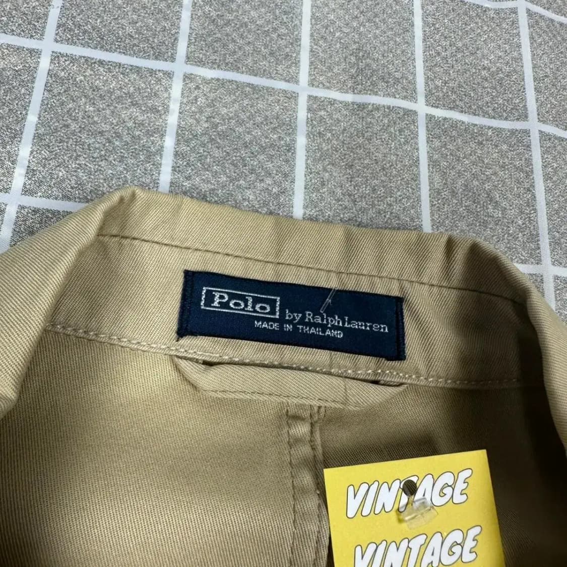 폴로 베이지 3버튼 블레이져 42-R 상품이미지7