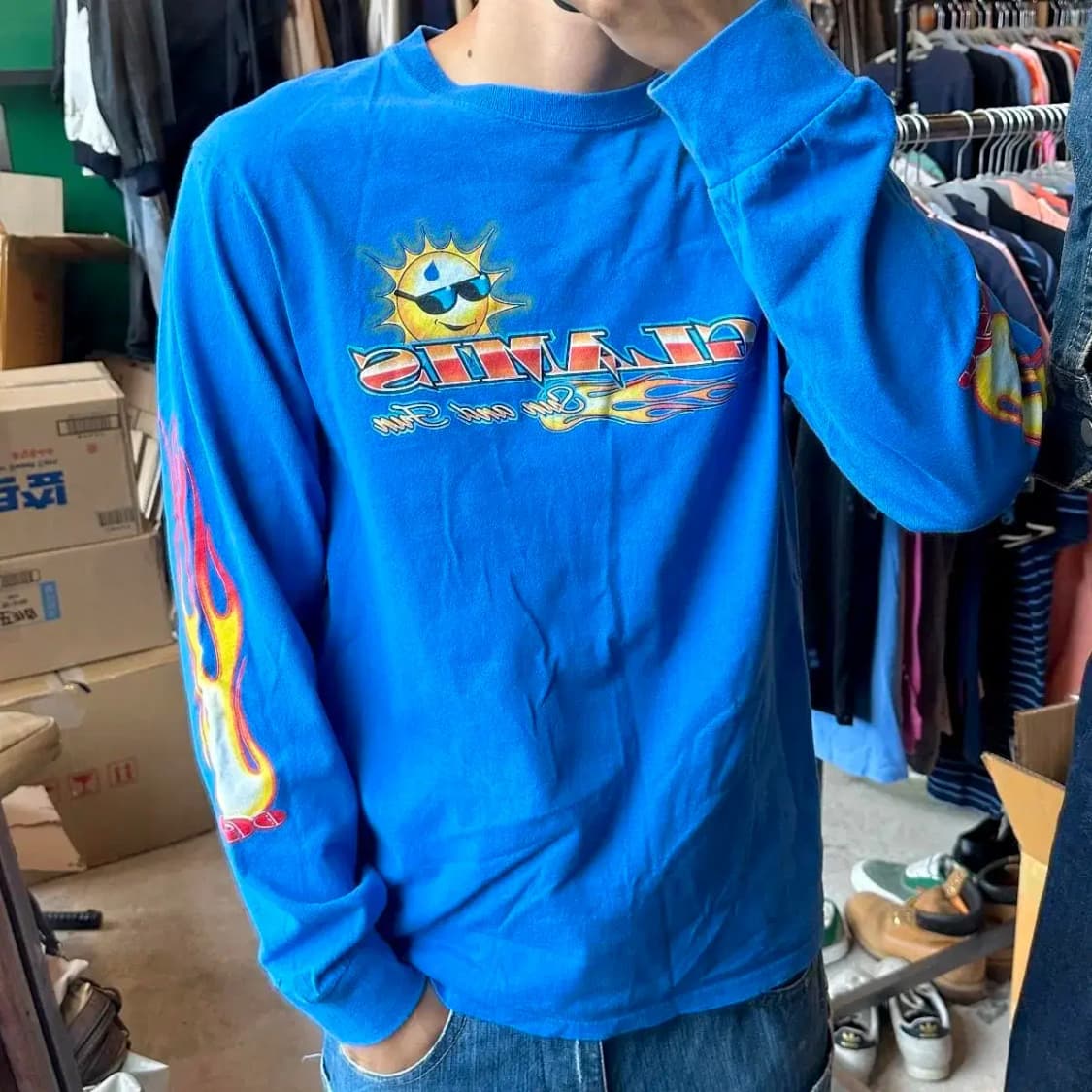 Port and company 그라미스 레이싱 롱슬리브 M 상품이미지2