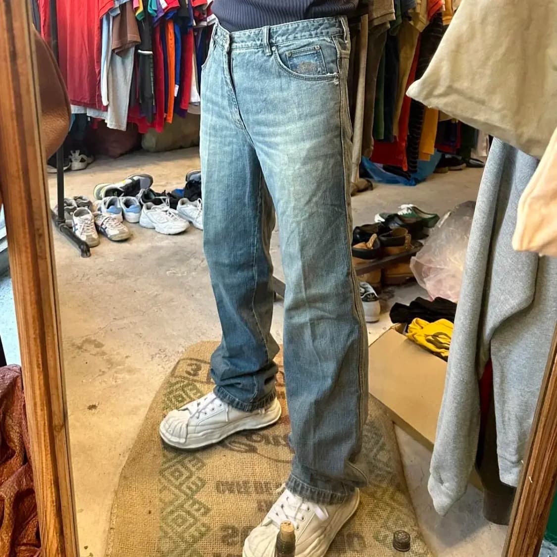 마자플라바 백프린팅 데님팬츠 32 상품이미지1