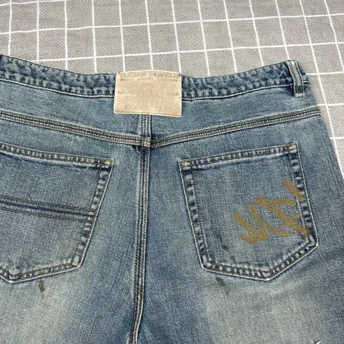 마자플라바 백프린팅 데님팬츠 32 상품이미지3